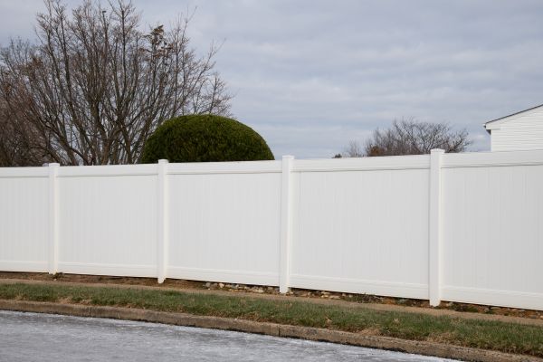 Solid Vinyl Fence Installation in Conway