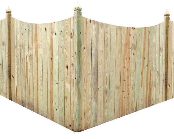 Scalloped Fence Installation in Conway