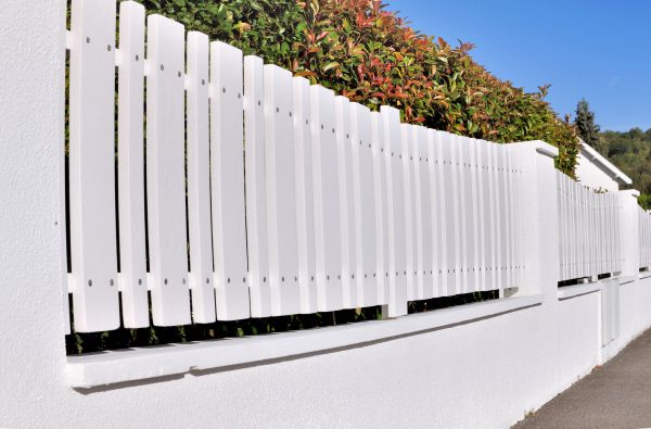 White PVC Fence Installation in Conway