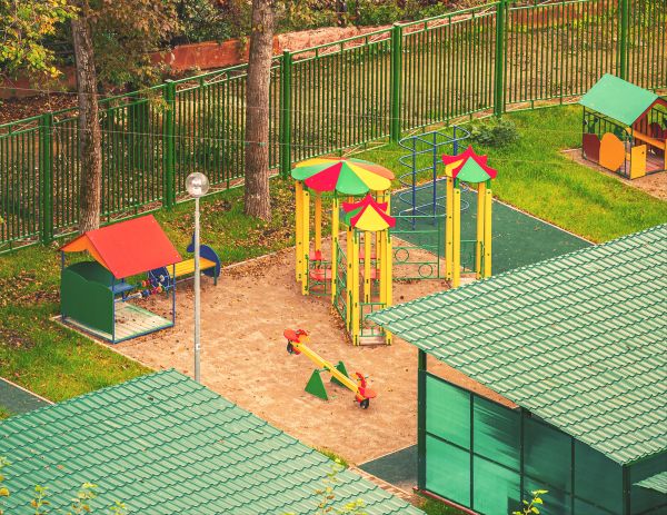 Playground Fence Installation in Conway